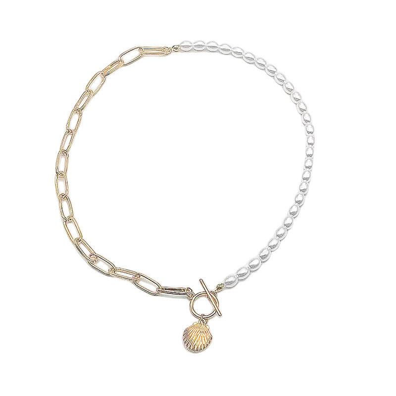 Shell White Pearl Necklace for Women