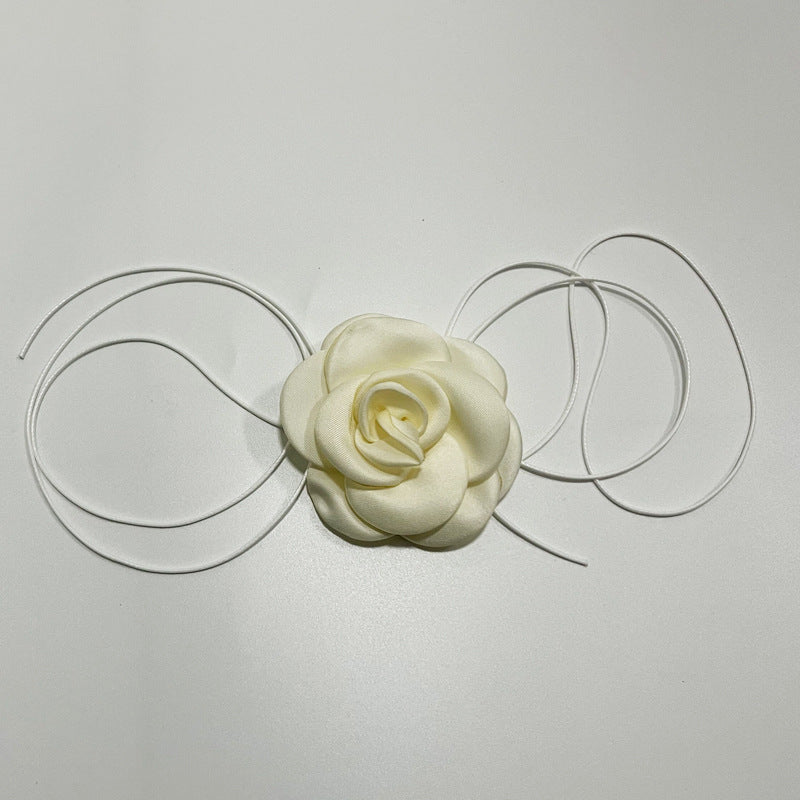Elegant Big Flower Choker Necklace for Women