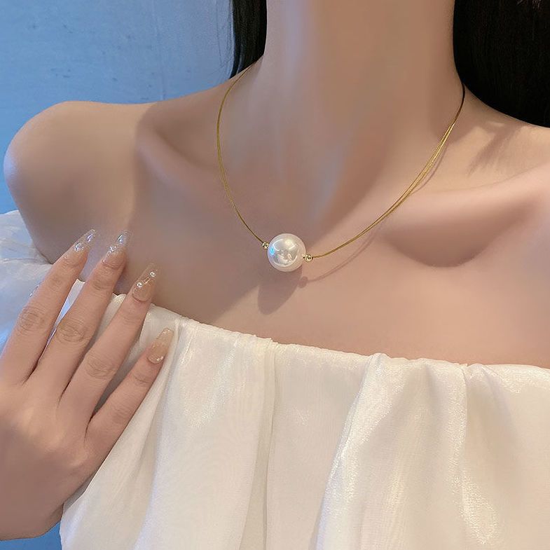 Double Layer Pearl Necklace