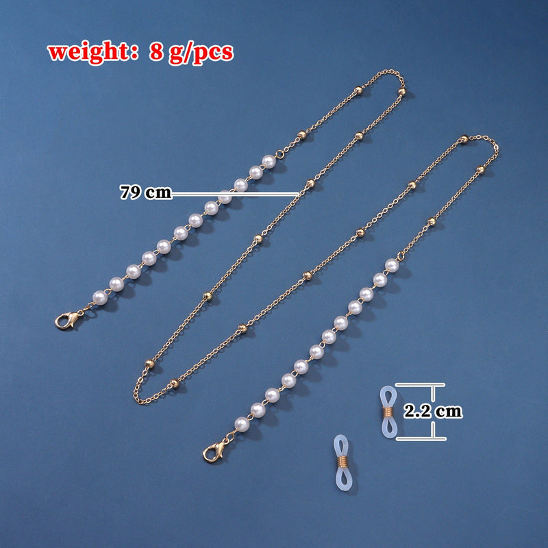 Pearl Glasses Chain Necklace Sunglasses Eyewear Chain
