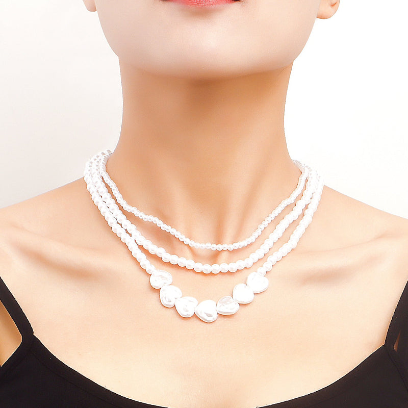 Irregular Imitation Pearls Necklaces