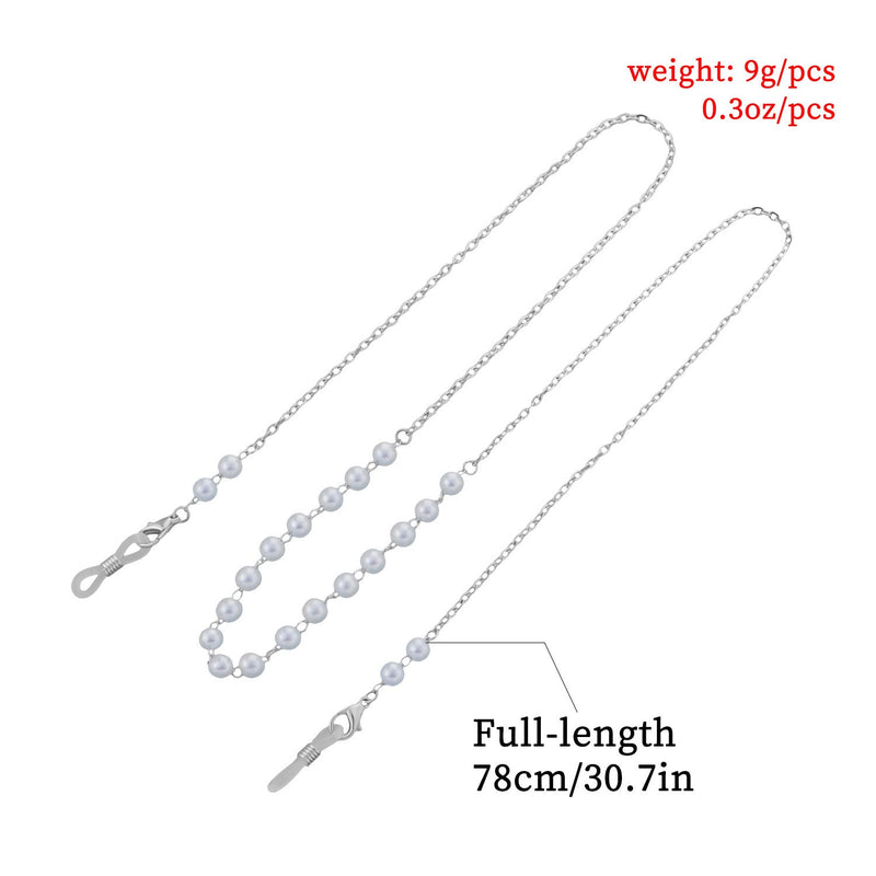 Eyeglass Chains Sunglasses Metal Pearl Glasses Chain