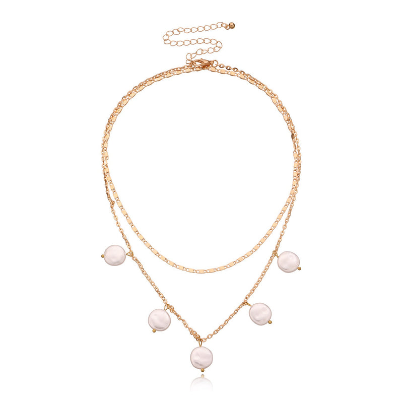 Multi-Layer Pearl Necklace for Women