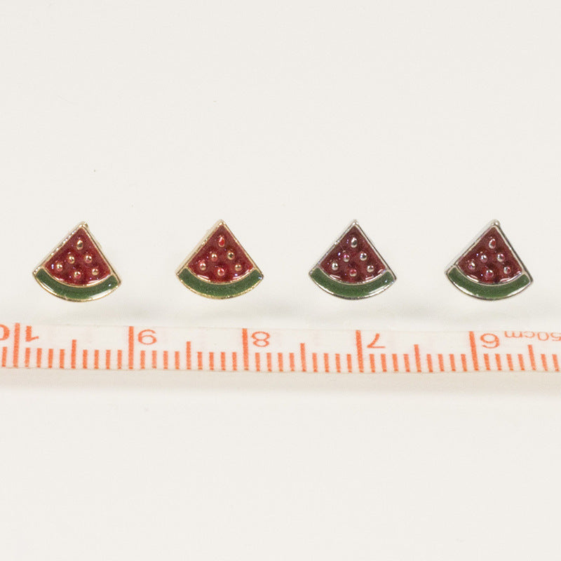 Watermelon Enamel Earrings for Women