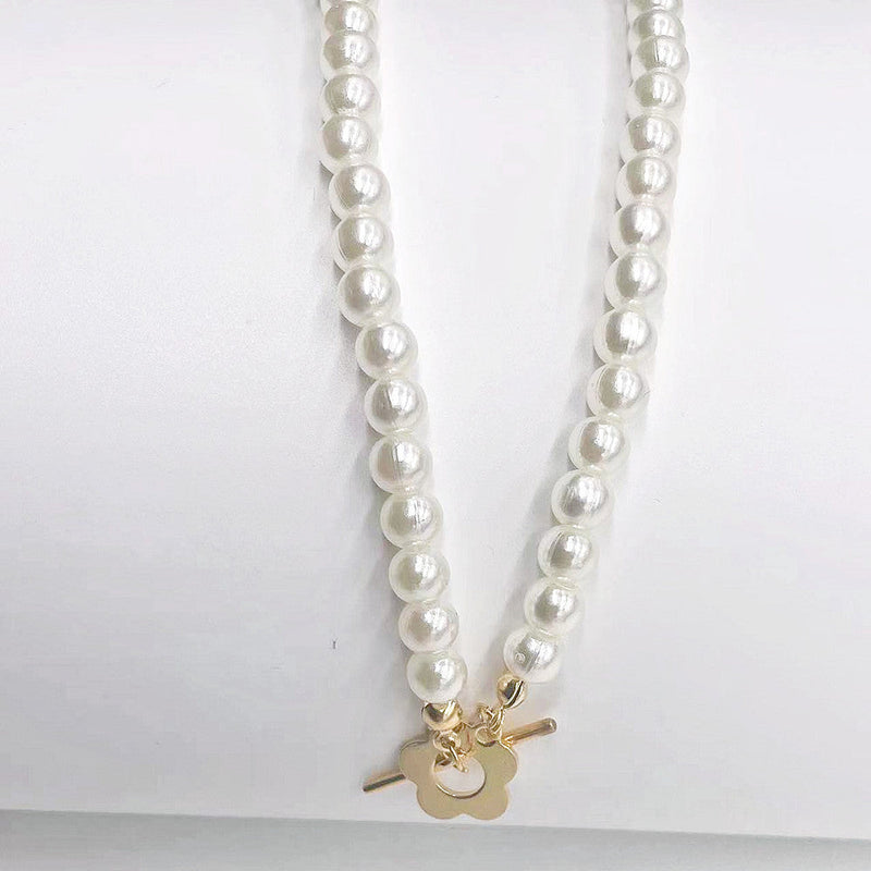 Fashion Flower OT Pearl Necklace