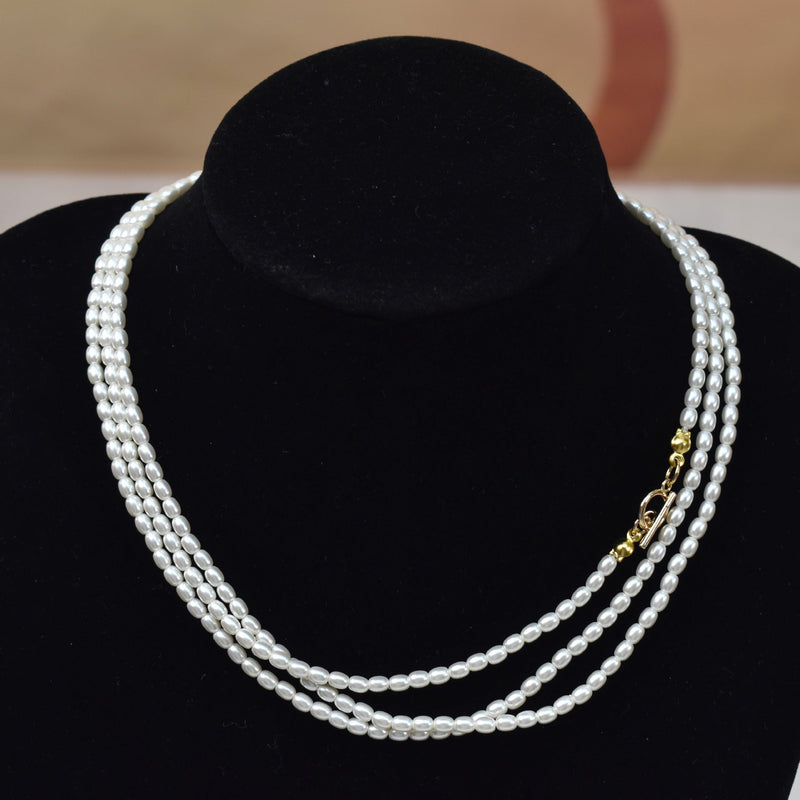 Multi-layer Imitation Long Pearl Necklace