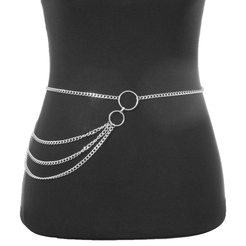 Metal Body Chain Tassel Multilayer Sexy Waist Chain Jewelry
