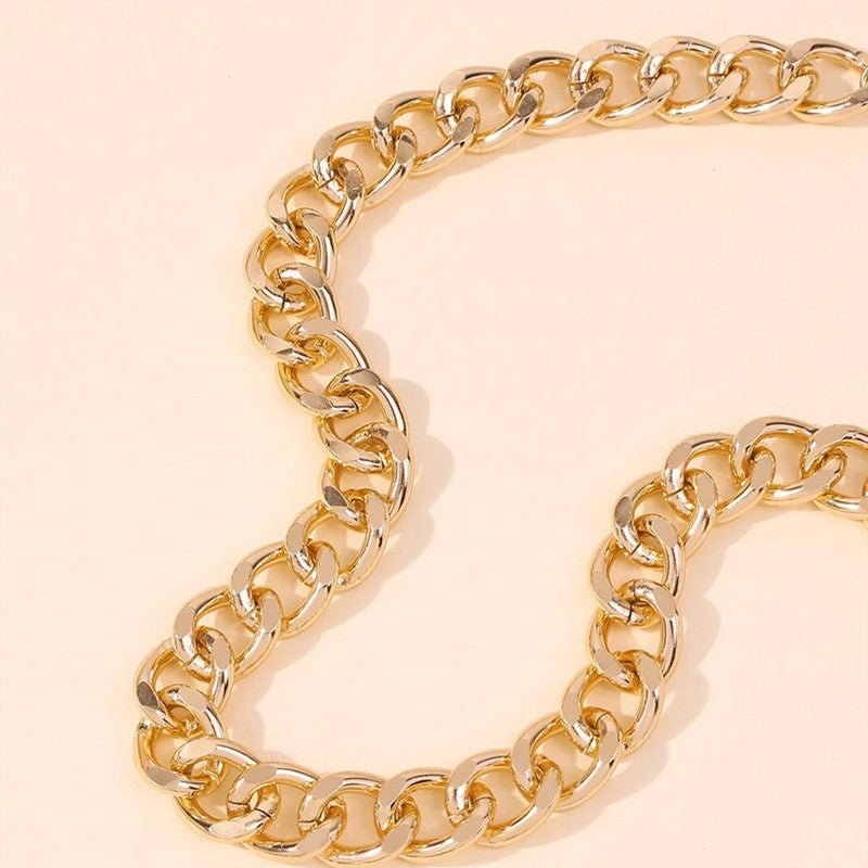 Hip Hop Chunky Cuban Link Chain Necklace for Women