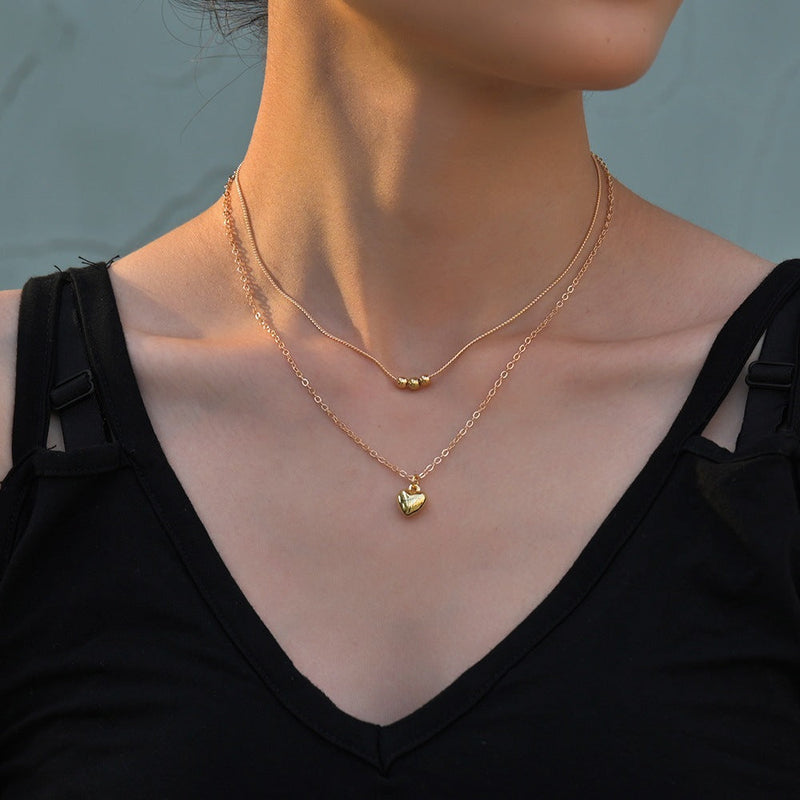 Heart Double Layer Necklace