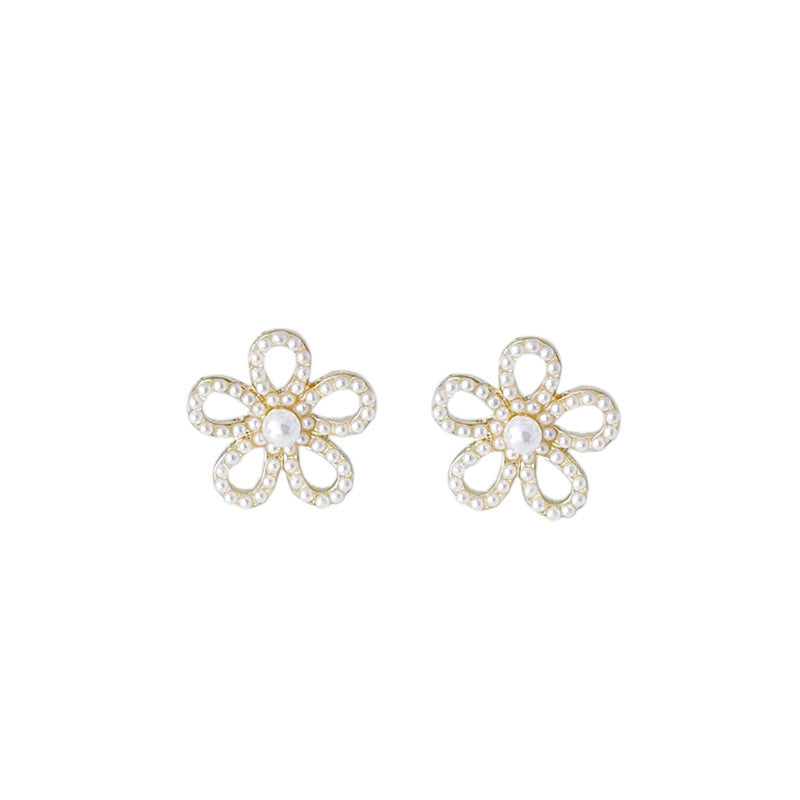 Elegant Large Floral Flower Earrings