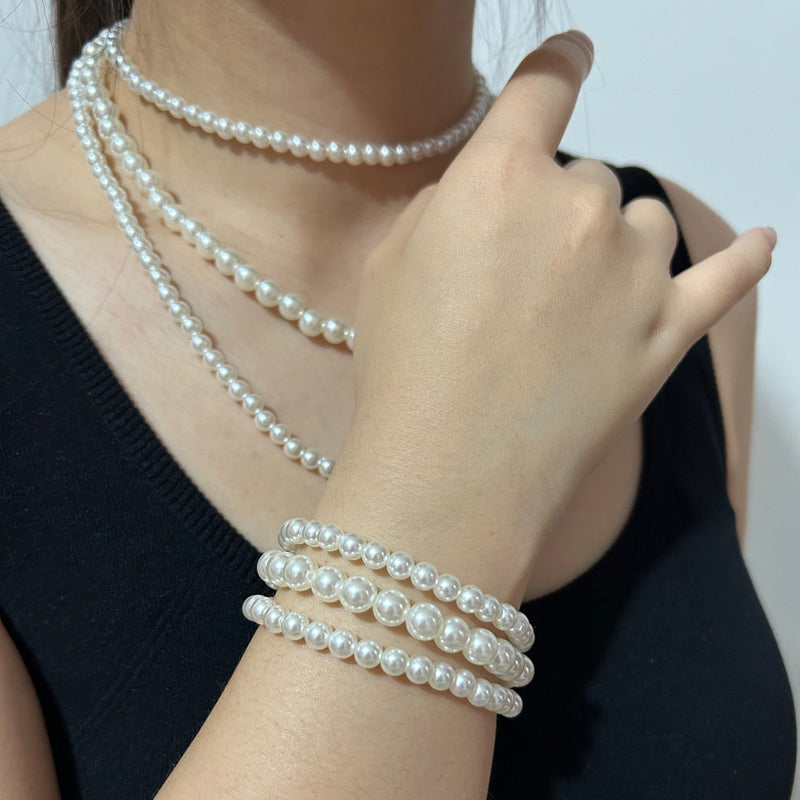Imitation Layer Pearl Necklace for Women