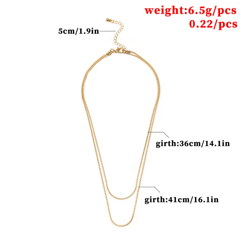 Multi-Layer Link Snake Bone Choker Necklace for Women