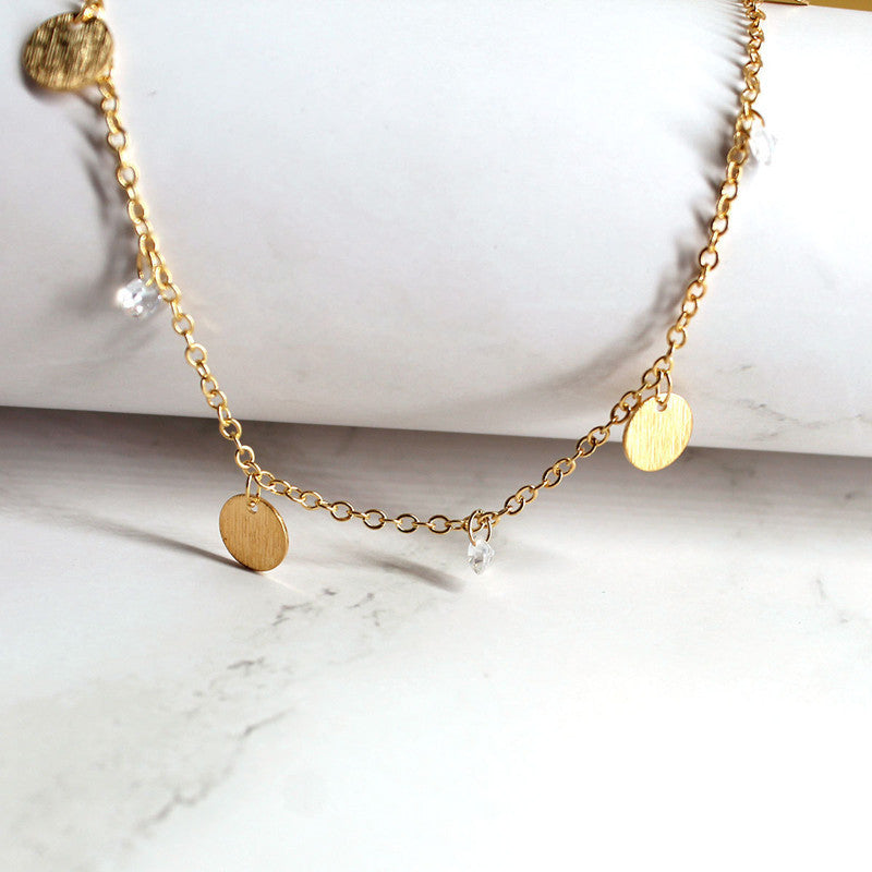 Small Round Disc Anklets Bracelet
