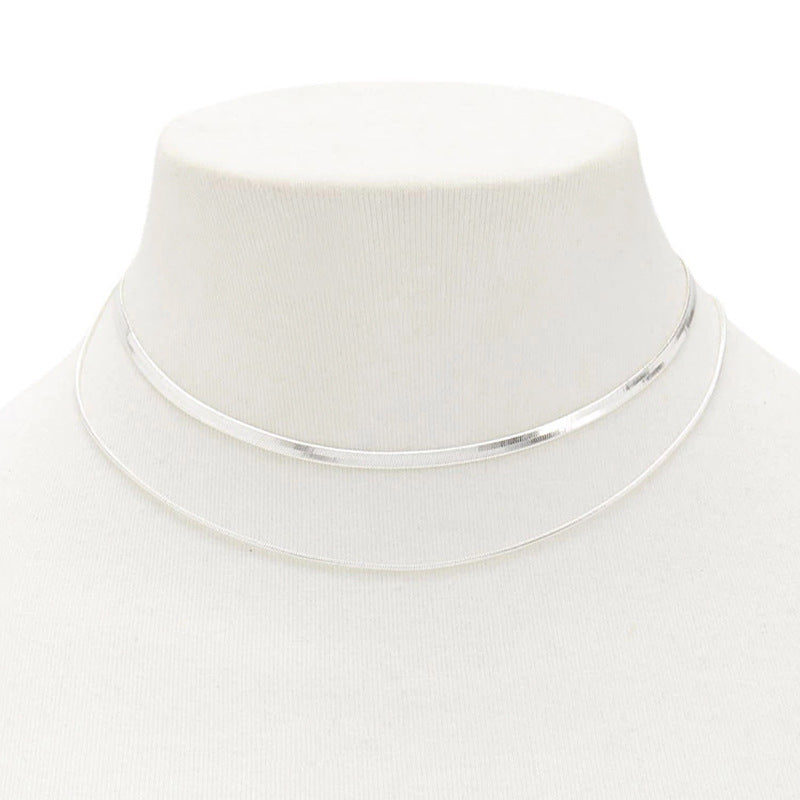 Double Layer Snake Chain Necklace