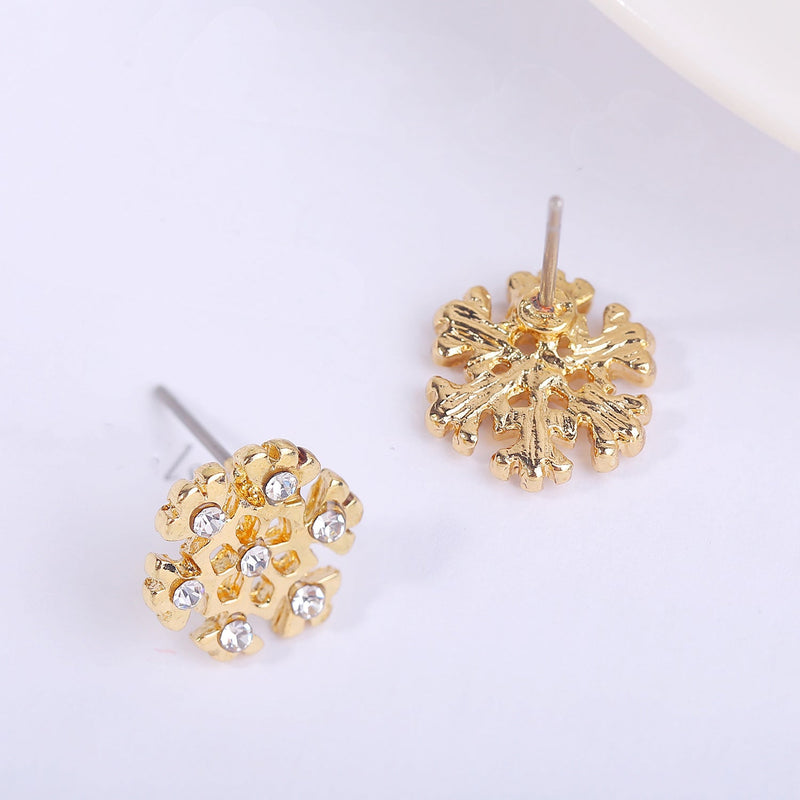 Rhinestone Snowflakes Earring