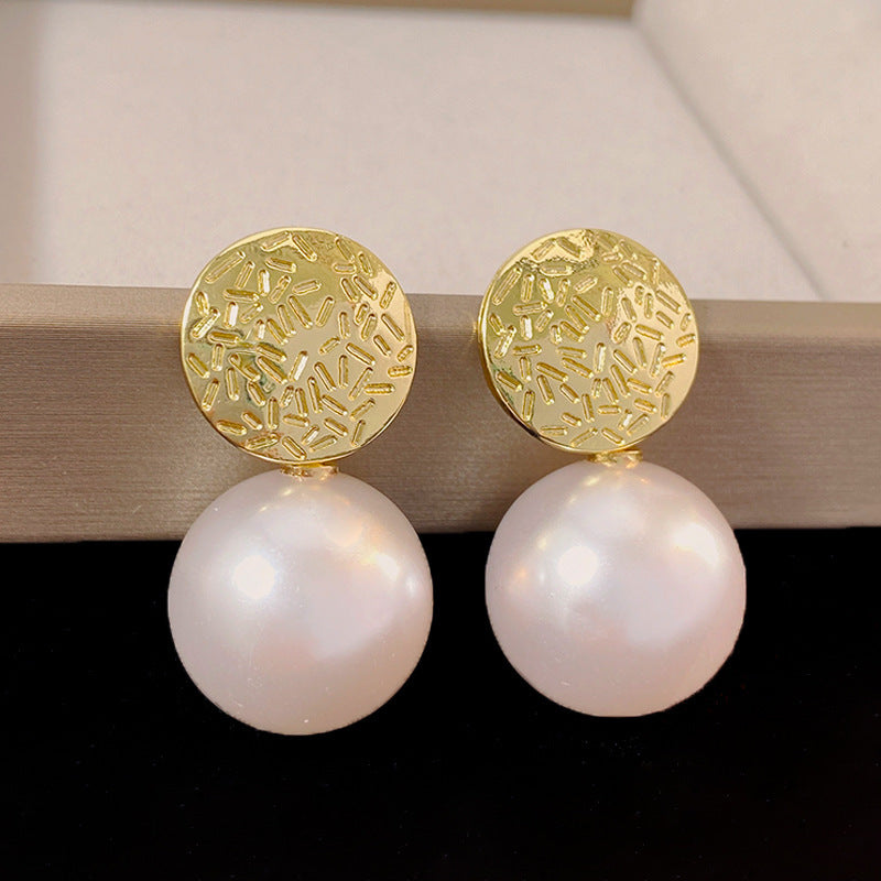 Vintage Geometric Baroque Pearl Tassel Earring