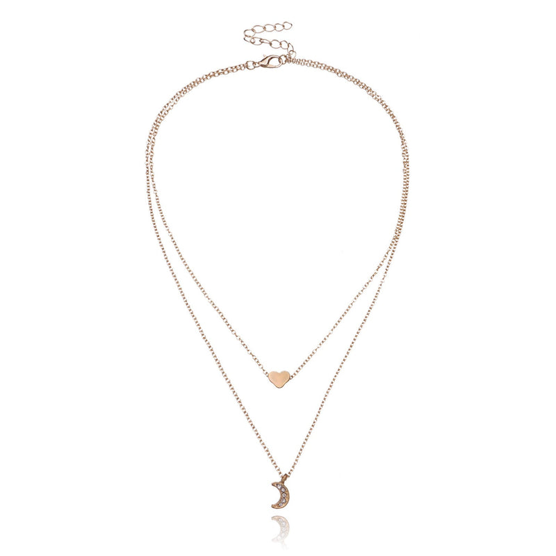 Double Layer Heart Necklace