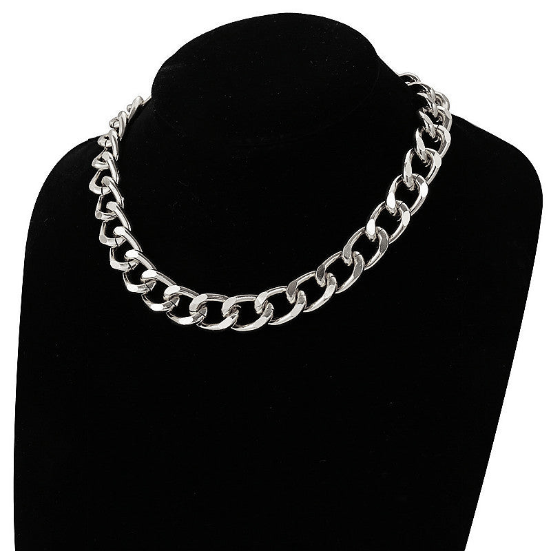 Punk Rock Rap Style Chain Short Necklace