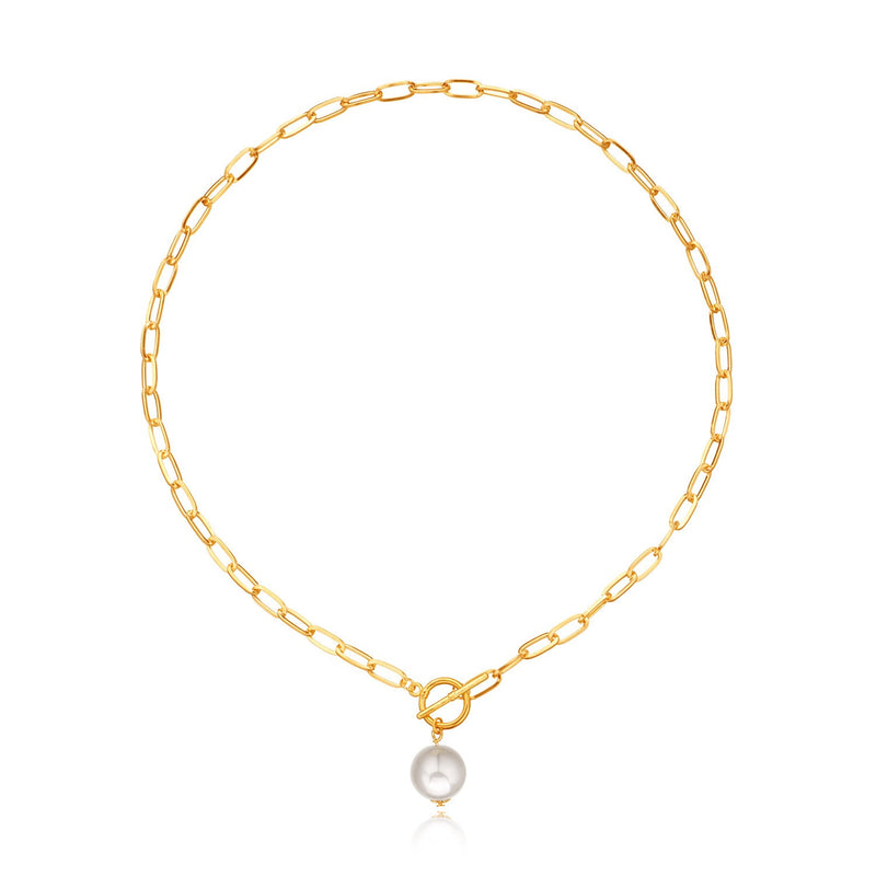 Baroque Pearl Pendant Choker Necklace