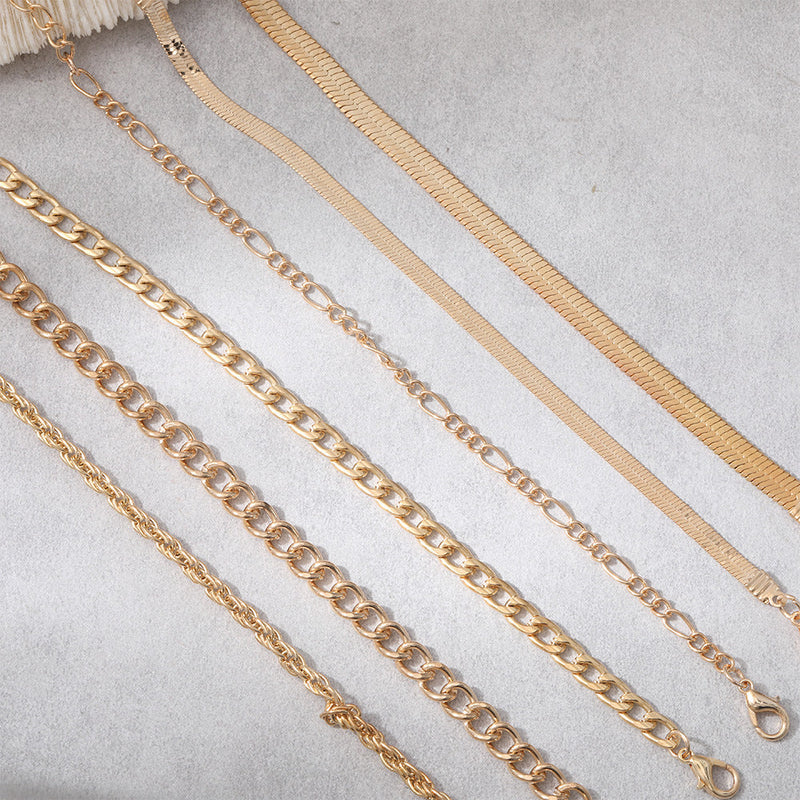 Custom Flat Snake Cuban Chain Jewelry Bracelet