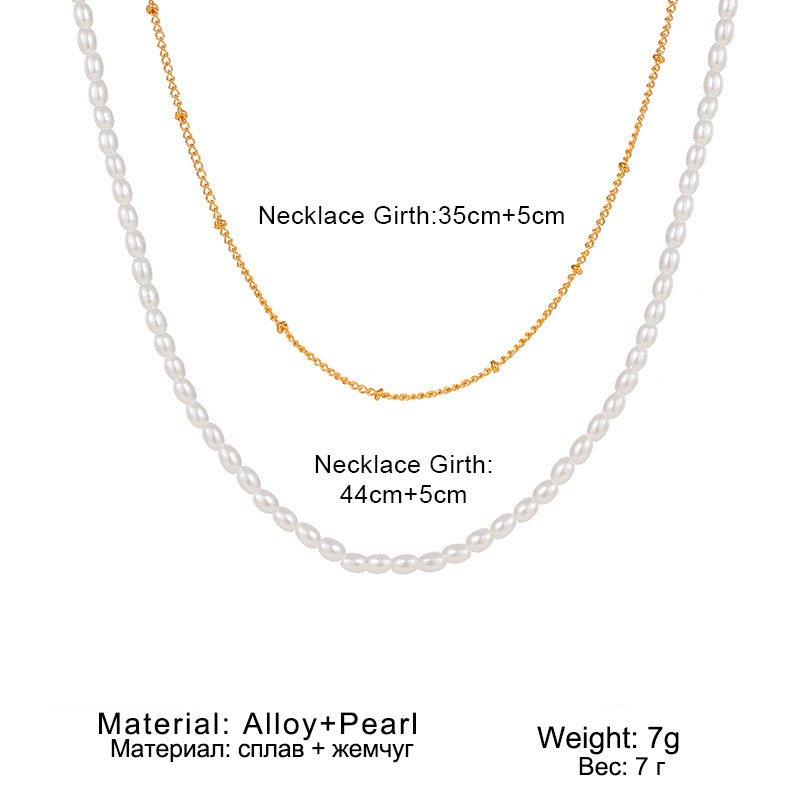 Trendy Multilayer Elegant Pearl Necklaces