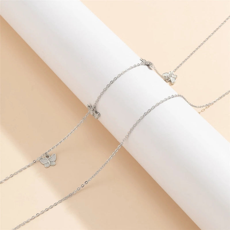 Butterfly Pendant Waist Chain Elegant Waist Belly Chain Jewelry Body Chain