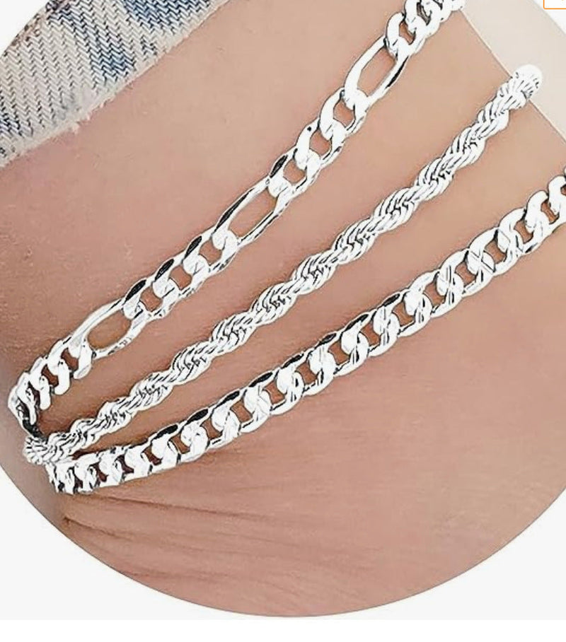 Cuban Snake Charm Foot Chain Anklets Jewelry