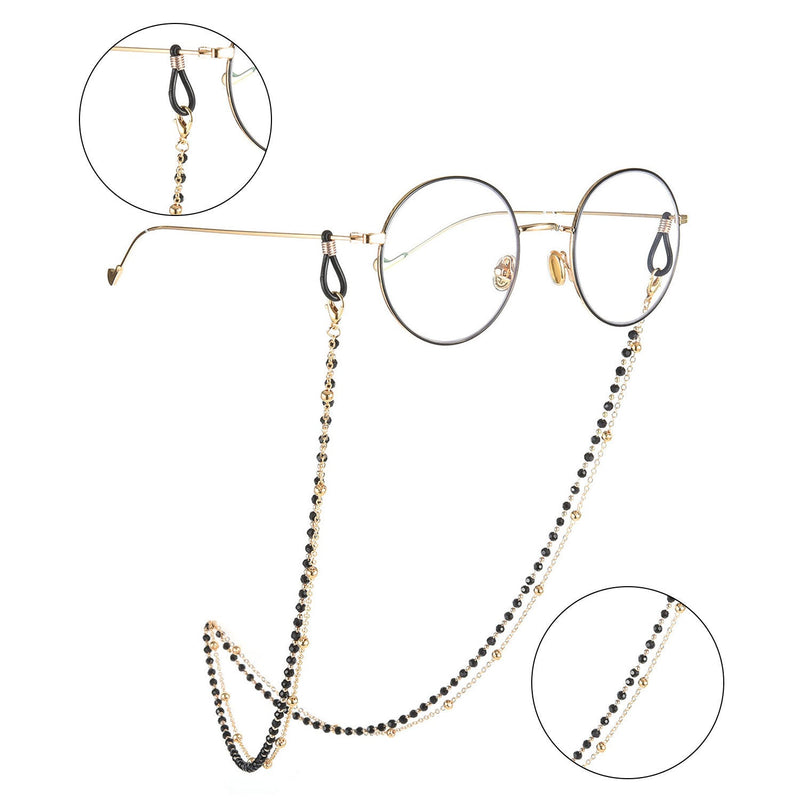 Reading Glasses Chain Women Black Beads