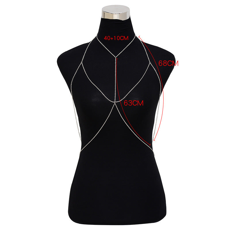 Sexy Chest Chain for Women Shiny Body Chain Jewelry