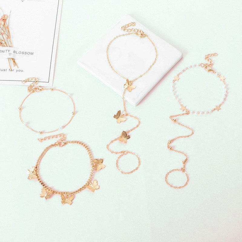 Vintage Feet Jewelry Anklets Chain