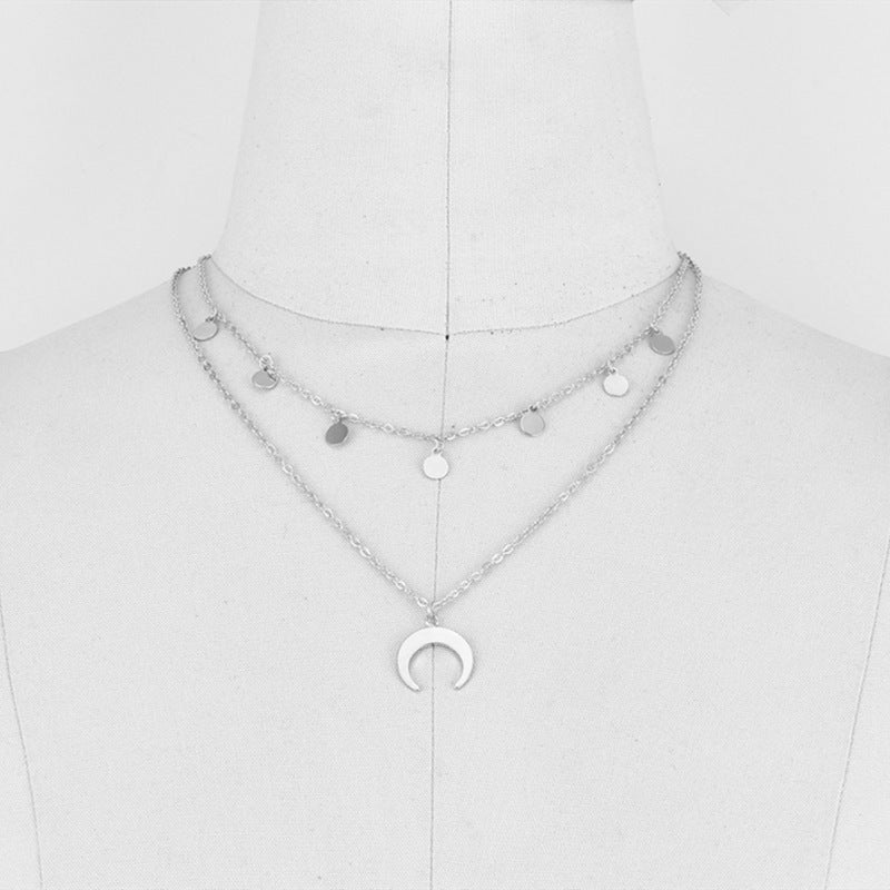 Punk Multi Layer Curb Cuban Chain Choker Necklace