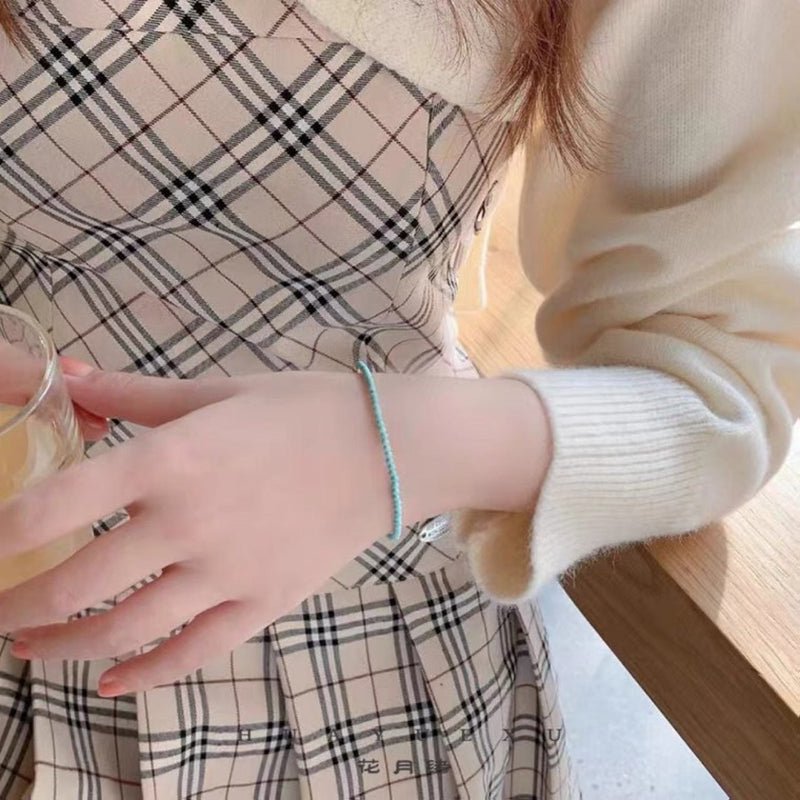 Natural Turquoise Stone Bead Bracelet