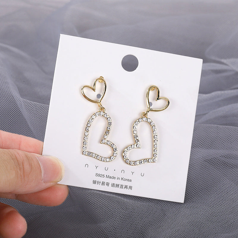 Heart Love Simple Pendant Earrings