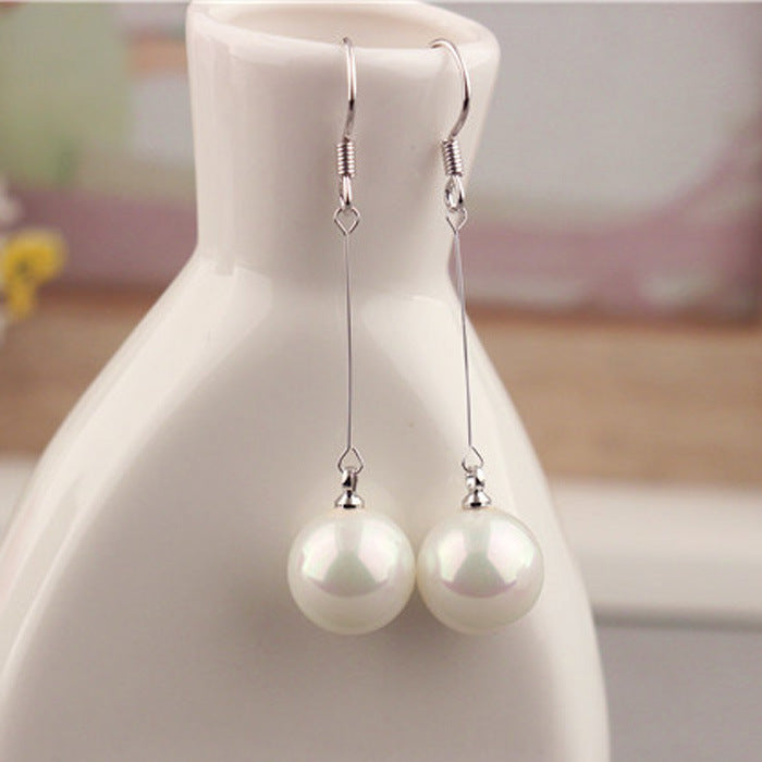 Pearl Hook Earrings Women