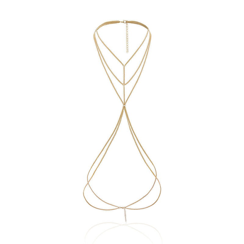 Multi Layers Lingerie Body Chain Bra Sexy Body Jewelry