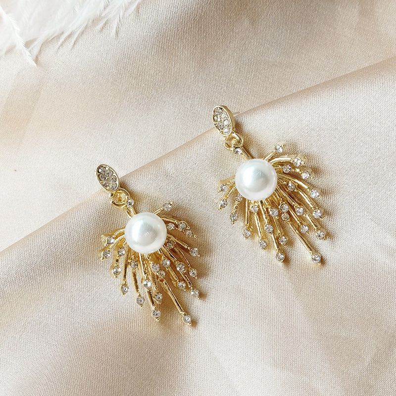 Fashion Firework Pearl Earrings