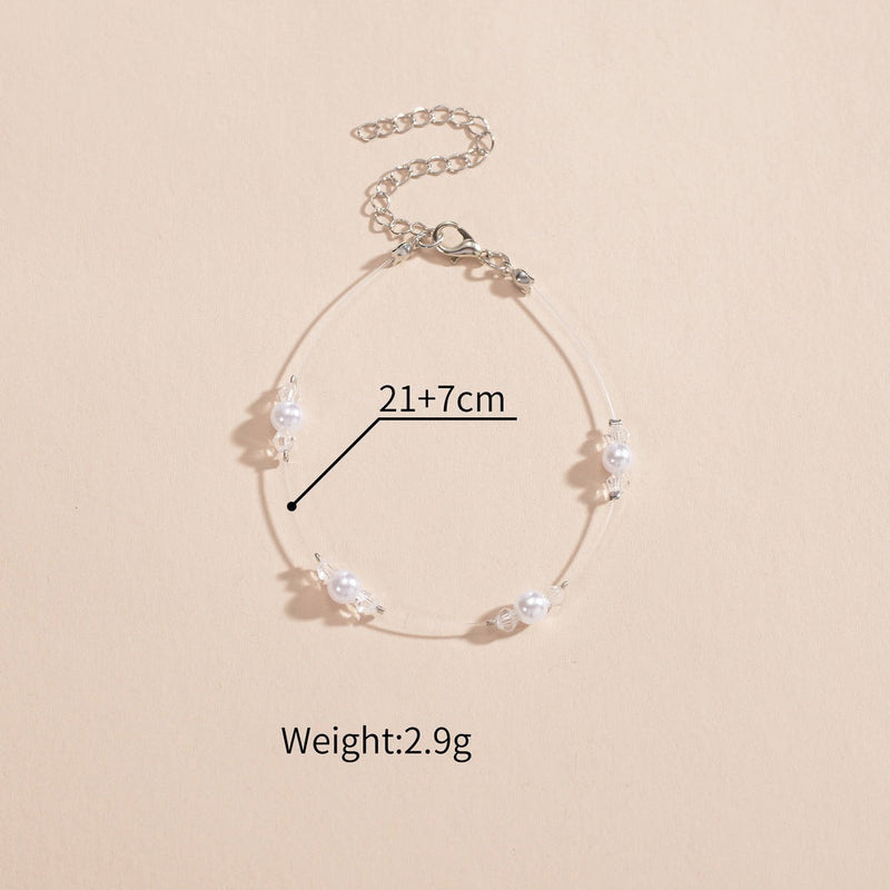 Pearl Bead Anklet Jewelry