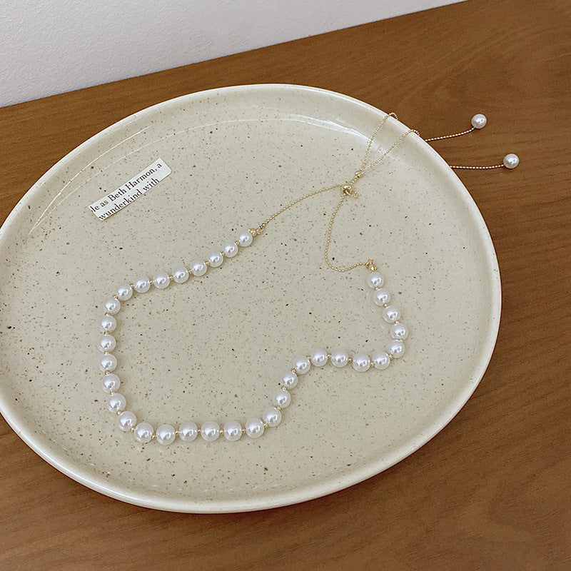 Pearl Necklace for Women Popular Opal Pendant Lady Girls Jewelry