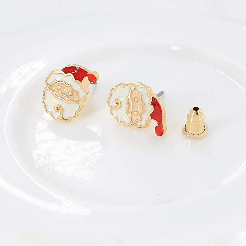Christmas Earrings Santa Claus