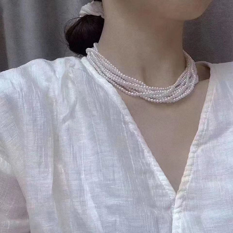 Wedding Pearl Necklace Jewelry for Bride