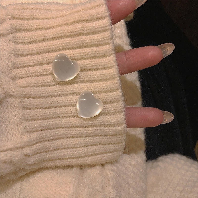 Cute love Heart Stud Earrings for Women