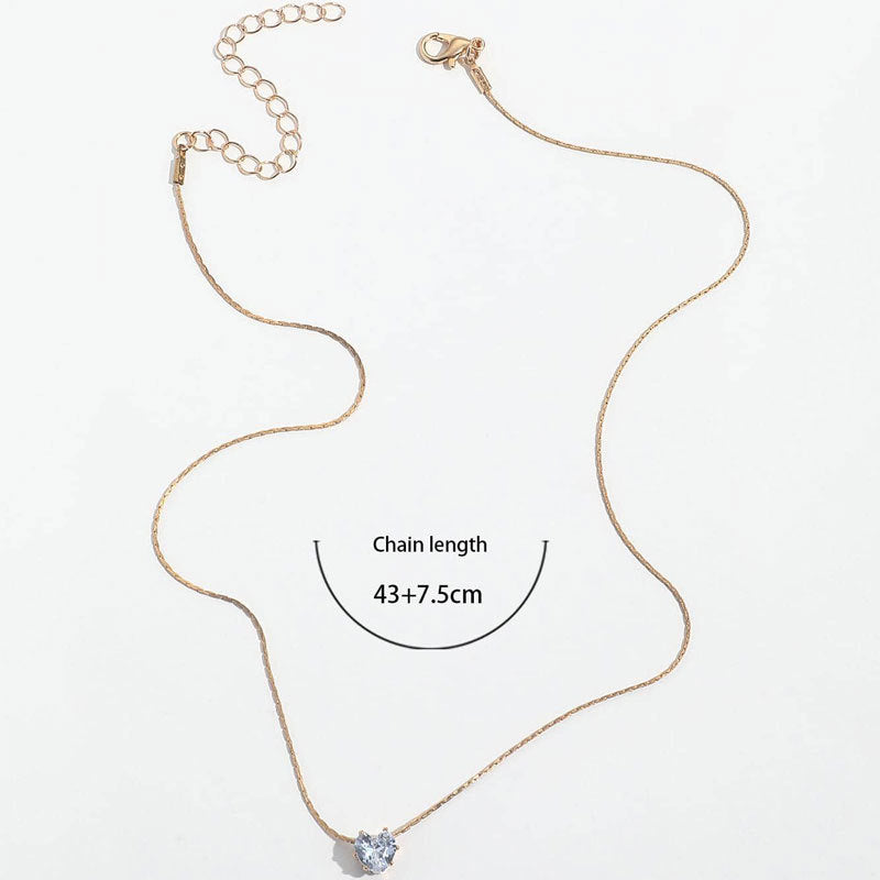 Love Rhinestones Pendant Necklace