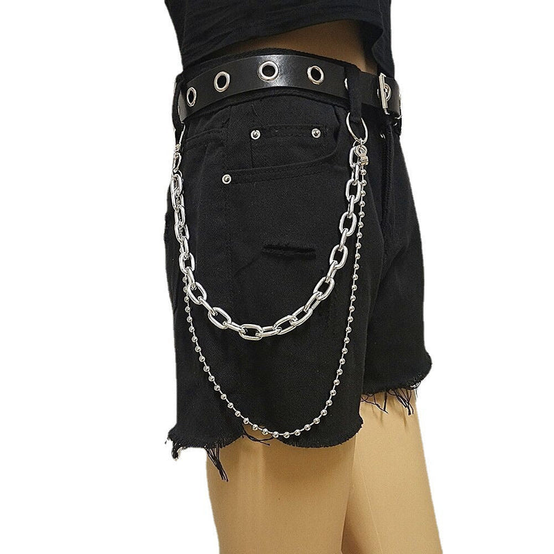 Multi-layer Metal Ring Lock Waist Chain Jewelry