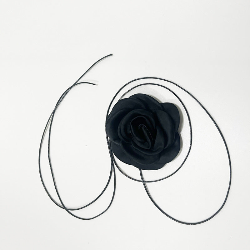 Elegant Big Flower Choker Necklace for Women