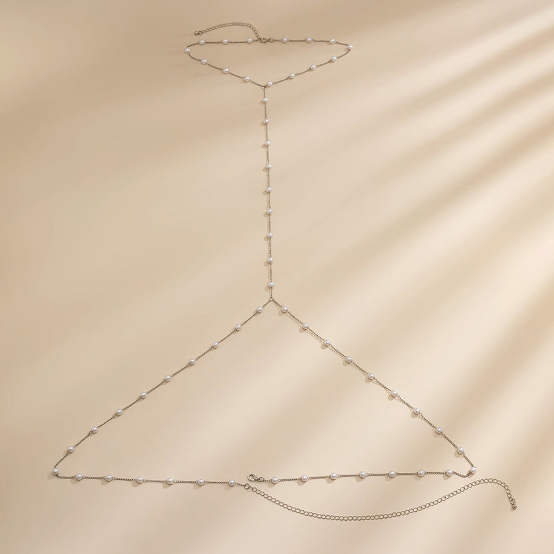 Pearl Charm Bikini Waist Belt Belly Chain
