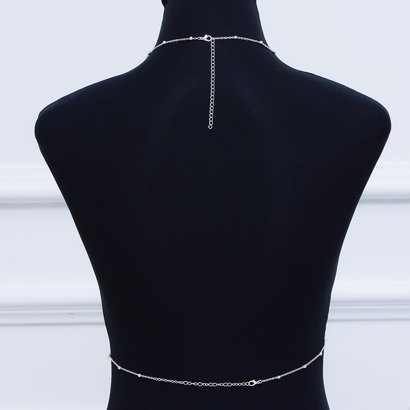 Fashion Waist Sexy Gold Silver Plated Body Chain Bra Bikini Beach Harness Chain