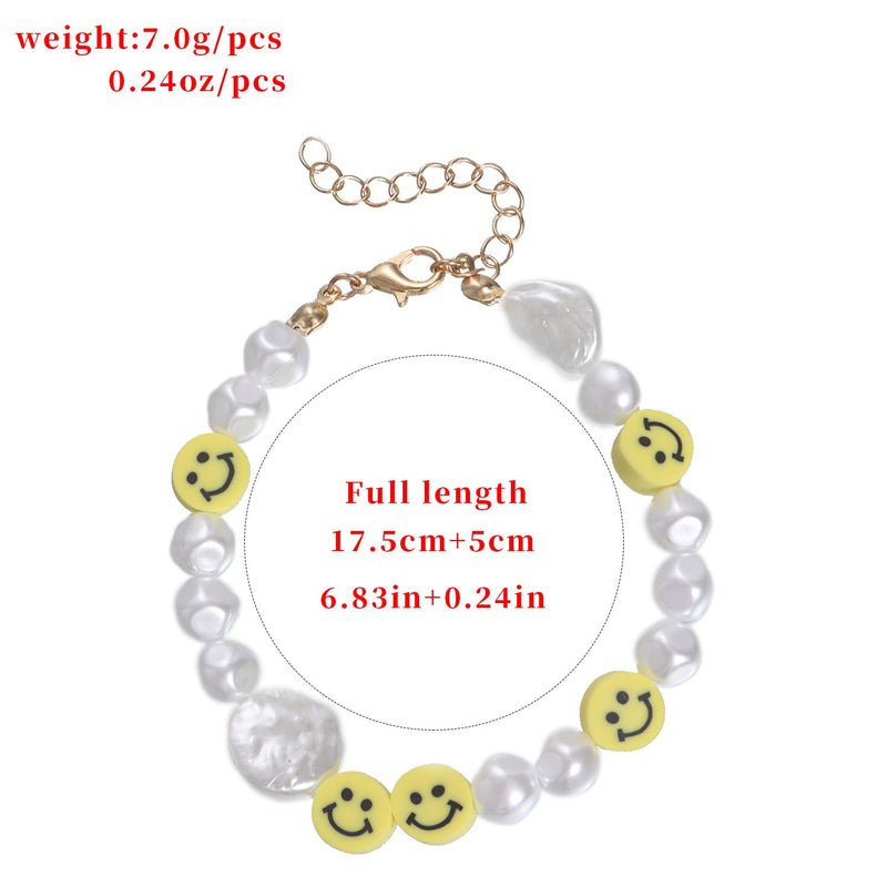 Smile Style Beads Wrist Charm Bracelet