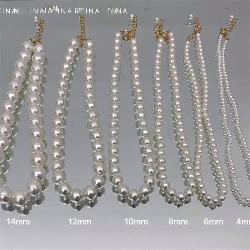 Wedding Pearl Necklace for Women White Womens Pearl Choker Necklace