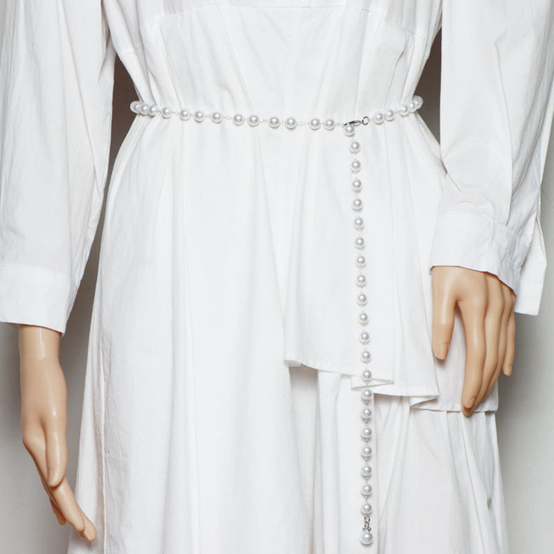 Pearl Waist Chain Elegant Baroque Pendant Waist Chain