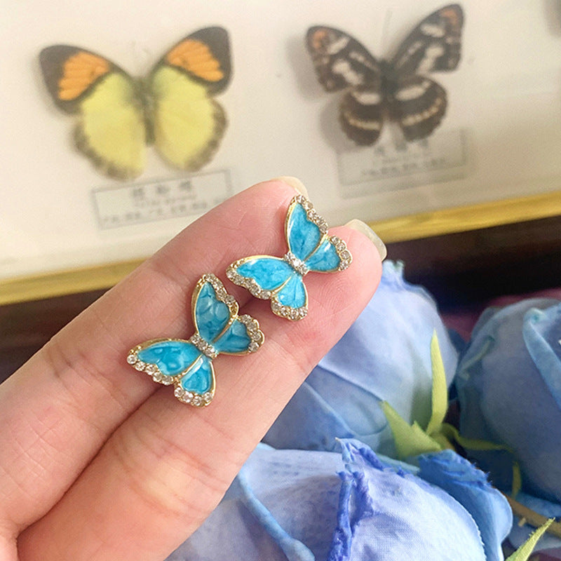 Crystal Butterfly Earring